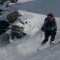Off piste below Monte Sarezza, Champoluc